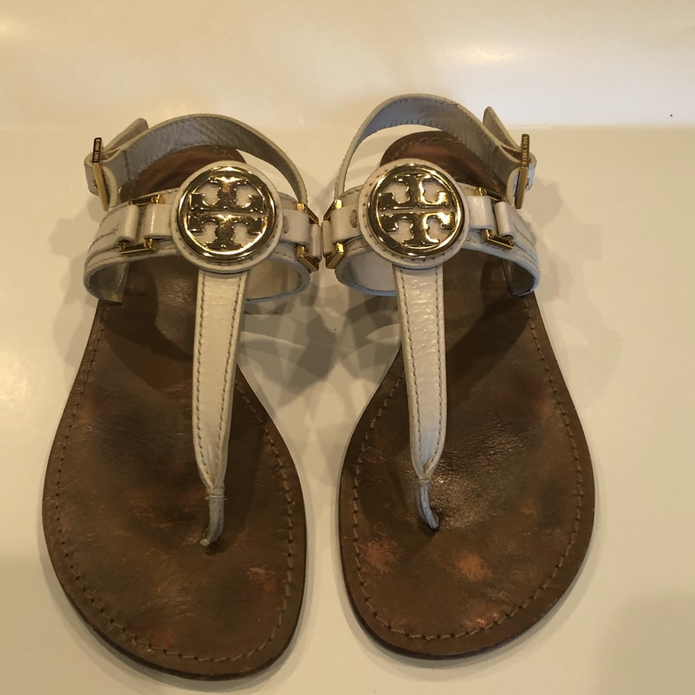 Tory Burch ivory sandal. Size 8.5